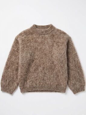 Alpaca Cozy Fuzzy Sleeveless Knit Top in Dusty Mauve